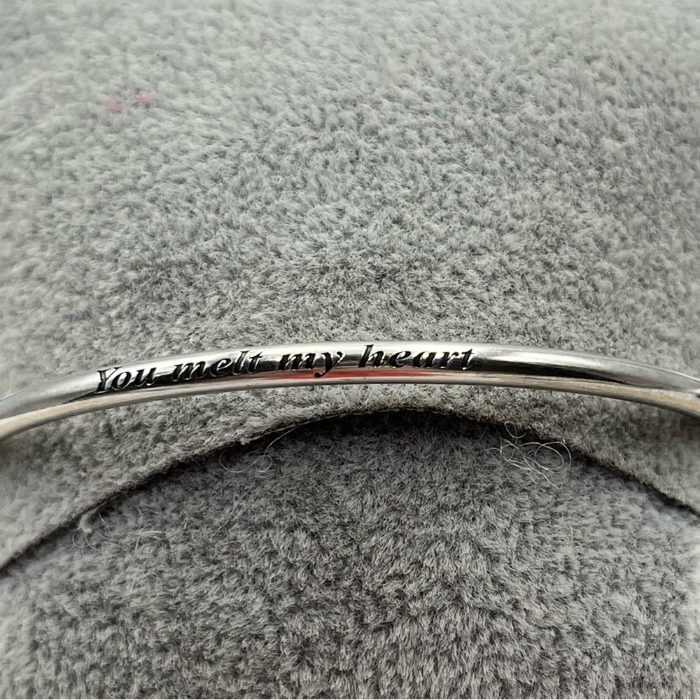 Pandora Sterling Silver Heart of Winter LTD Ed Bangle Charm Bracelet - Picture 5 of 7